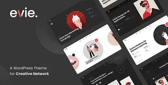 Evie (v1.2.6) Creative Network & Portfolio WordPress Theme Nulled