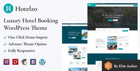 Hotelzo (v1.2) Luxury Hotel WordPress Theme Nulled