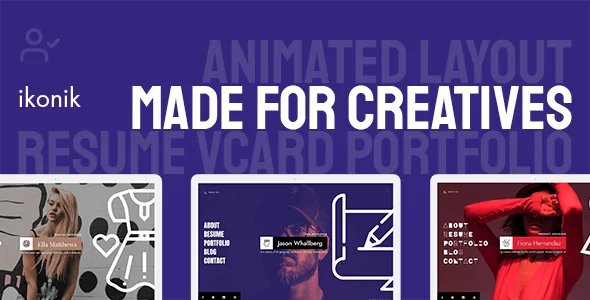 Ikonik 1.3.8 Nulled – Resume vCard WordPress Theme