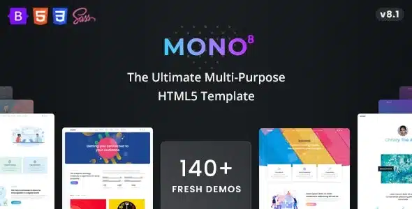 Mono 9.0.1 Nulled – Multi-Purpose HTML5 Template