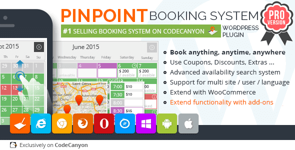 Pinpoint Booking System PRO (v2.9.9.4.6) Nulled WordPress Plugin