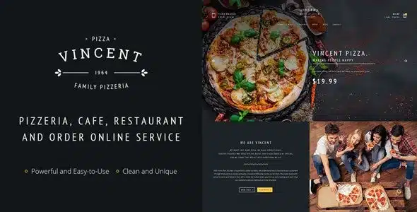 Vincent (v43.1) Restaurant WordPress Theme Nulled