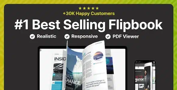 v4.7.1 Real3D FlipBook & PDF Viewer WordPress Plugin Free Download + All Addons Pack