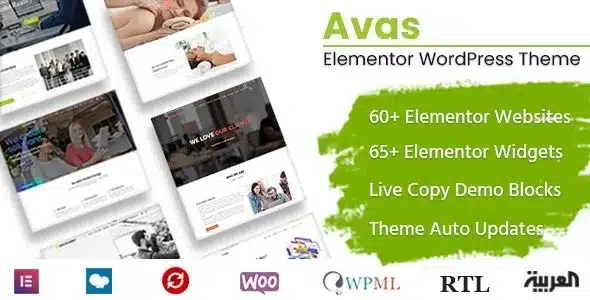 Avas (v6.6.4.5) Multi-Purpose WP Theme Free Download