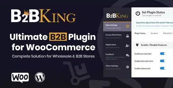 B2BKing (v5.2.00 Nulled) The Ultimate WooCommerce B2B & Wholesale Plugin