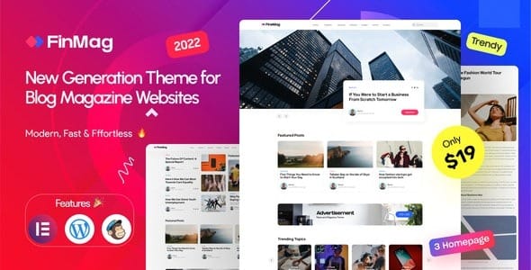 FinMag (v2.9) Modern Magazine WordPress Theme Nulled