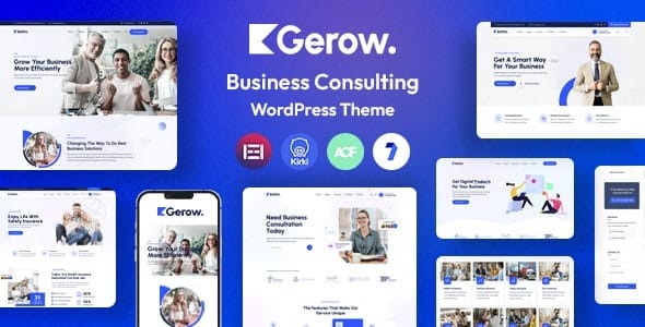 Gerow (v1.2) Business Consulting WordPress Theme Nulled