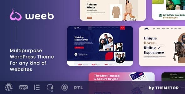 Weeb (v4.9.10) Multipurpose Elementor Website Builder Nulled