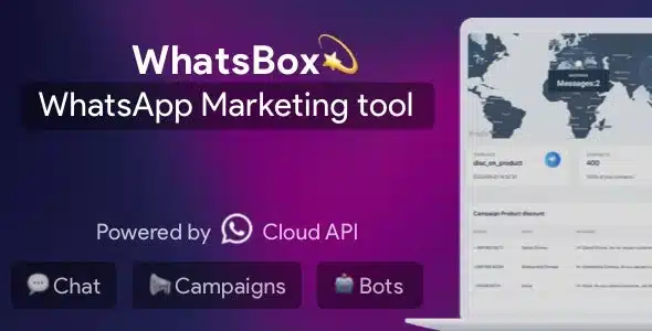 WhatsBox (v3.2.2) Nulled The WhatsApp Marketing – Bulk Sender, Chat, Bots, SaaS