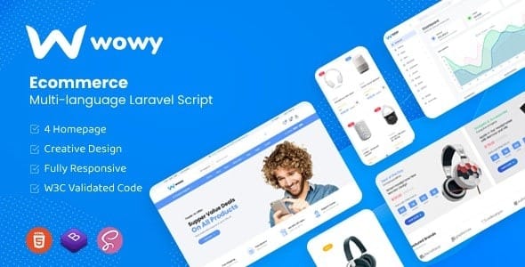 Wowy (v1.29.4) Laravel e-commerce script Nulled