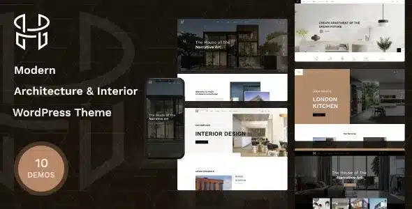 (v1.0.35) Hellix Modern Architecture & Interior Design WordPress Theme Free Download