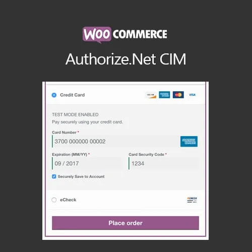 (v3.10.8) WooCommerce Authorize.net CIM Nulled