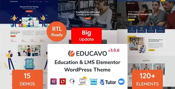 (v3.1.8) Educavo Online Courses & Education WordPress Theme Free Download