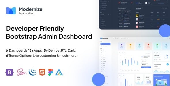 (v4.0.0) Modernize Bootstrap 5 & React MUI Admin Dashboard Nulled