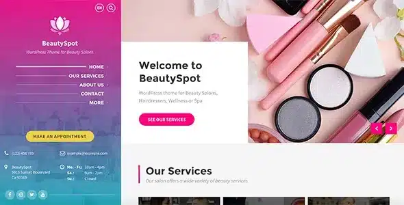 BeautySpot (v3.5.13) WordPress Theme for Beauty Salons Nulled