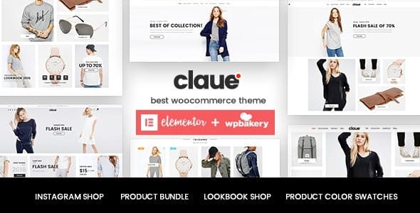 Claue (v2.2.4) Clean, Minimal WooCommerce Theme Nulled