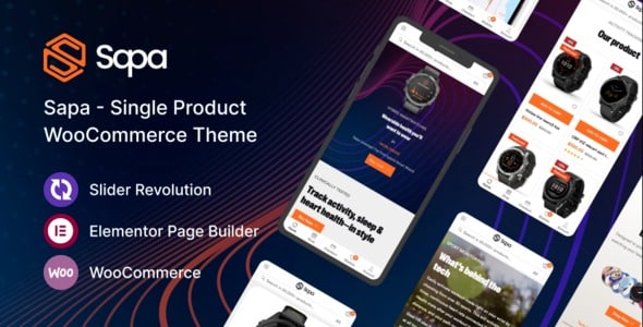 Sapa (v1.1.9) Product Landing Page WooCommerce Theme Nulled