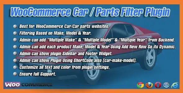 (v1.3) WooCommerce Car/Parts Filter Plugin Nulled