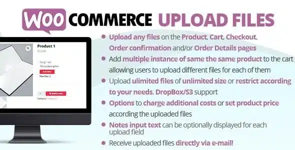 (v84.7) WooCommerce Upload Files Nulled