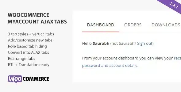 (v2.8.0) SS WooCommerce Myaccount Ajax Tabs Nulled