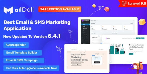 Maildoll (v6.10.8) Email Marketing & SMS Marketing SaaS Application Nulled