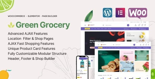 Green Grocery (v1.1.8) Online Supermarket & Organic Food eCommerce Theme Nulled